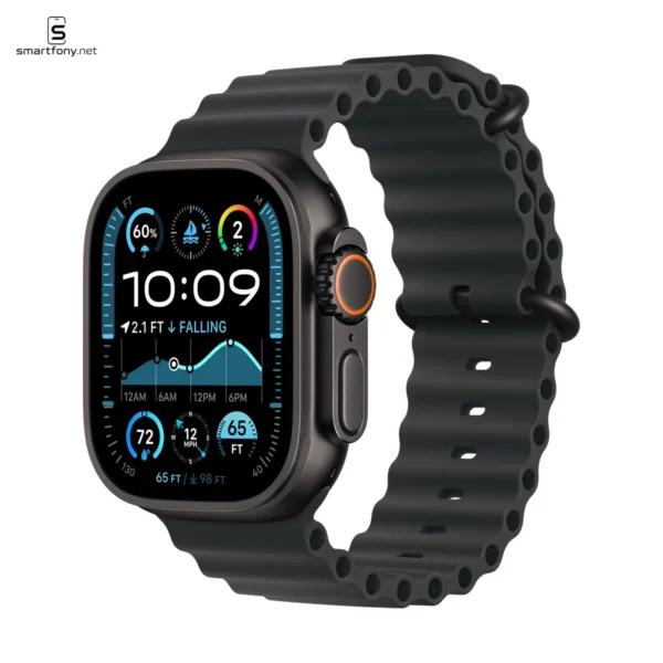 Apple Watch Ultra 2 49 mm Black Titanium z paskiem Black Ocean Band