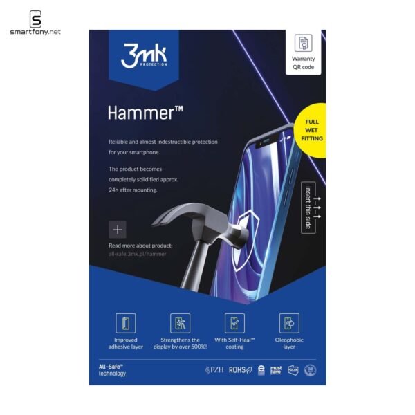 Opakowanie pancernej folii 3mk Hammer All-Safe