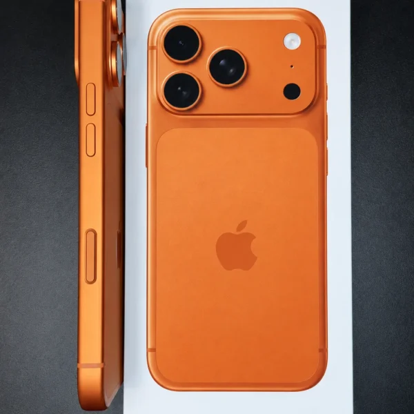 iPhone 17 Pro Cosmic Orange (kosmiczny pomarańcz) w oryginalnym pudełku Apple, wersja eSIM (bez gniazda karty SIM) - zdjęcie 4