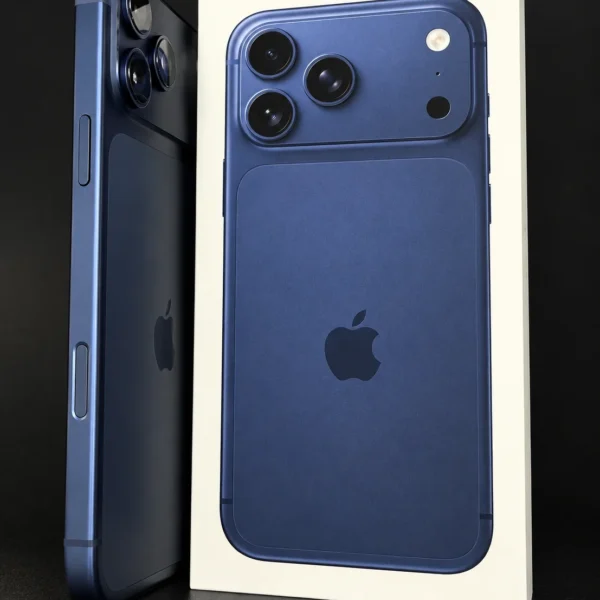 iPhone 17 Pro Max Deep Blue (głębinowy błękit) w oryginalnym pudełku Apple, wersja eSIM (bez gniazda karty SIM) - zdjęcie 3