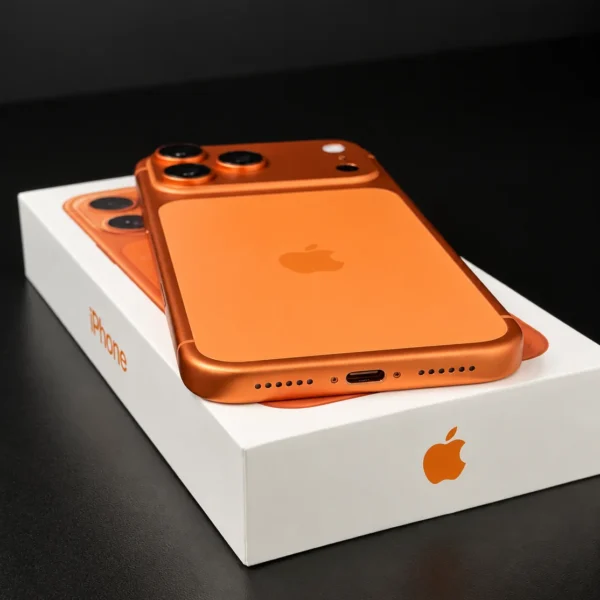 iPhone 17 Pro Max Cosmic Orange (kosmiczny pomarańcz) w oryginalnym pudełku Apple, wersja eSIM (bez gniazda karty SIM) - zdjęcie 1