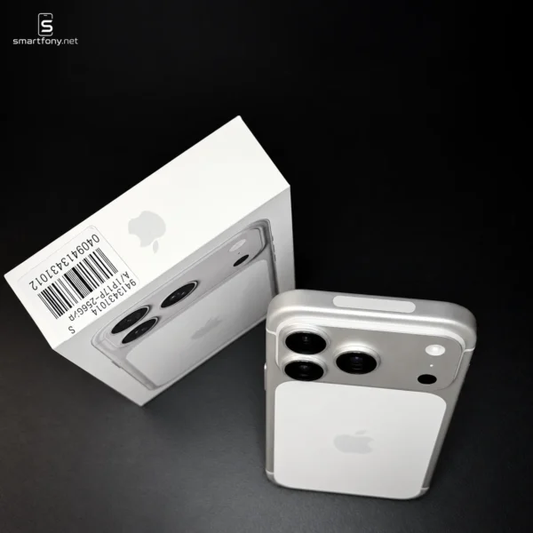 iPhone 17 Pro Silver (srebrny) w oryginalnym pudełku Apple, wersja eSIM (bez gniazda karty SIM) - zdjęcie 4