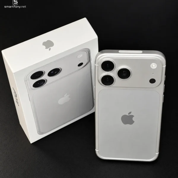 iPhone 18 Pro Max Silver (srebrny) w oryginalnym pudełku Apple, wersja eSIM (bez gniazda karty SIM) - zdjęcie 1